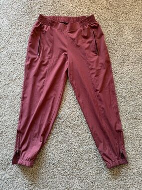 Old Navy Active Mauve StretchTech Elastic Waistband jogger pants
